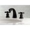 Kingston Brass KS4980ZX Millennium 8" Widespread Bathroom Faucet, Matte Black KS4980ZX - alternate 2